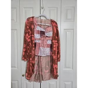 Unknown brand large women's 2 piece swimsuit with cover-up